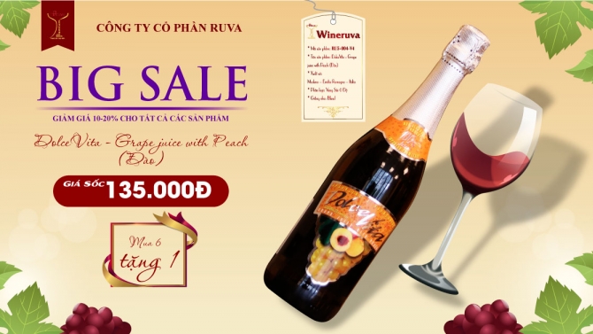 banner rượu  vang