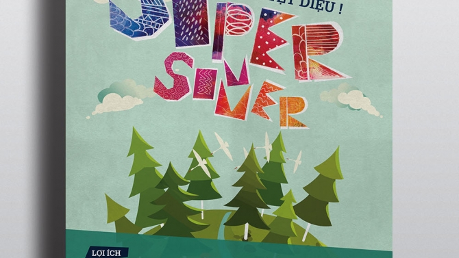 Poster trại h&egrave; cho Trường Phổ Th&ocirc;ng Li&ecirc;n Cấp Olympia.