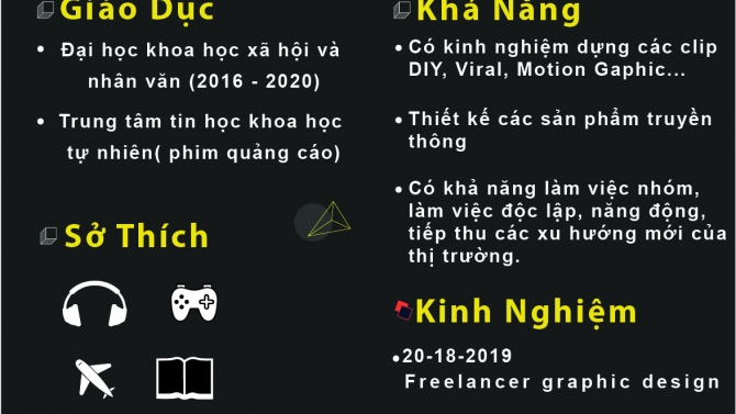 thực hiện c&aacute;c clip đăng youtube cho k&ecirc;nh T-studio, clip motion cho nh&agrave; s&aacute;ch nh&acirc;n văn, clip quảng c&aacute;o sản phẩm cho c&aacute;c kh&aacute;ch h&agrave;ng b&aacute;n h&agrave;ng online
