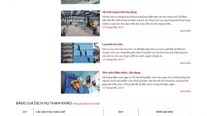 Dịch vụ vệ sinh