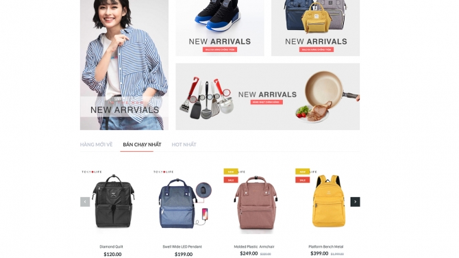 Thiết kế giao diện web Tokyolife