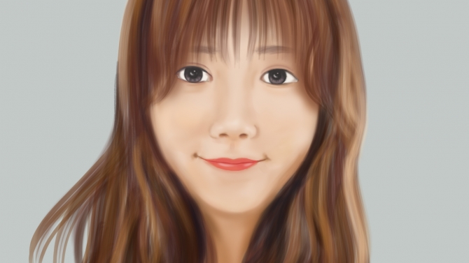 Girl painting