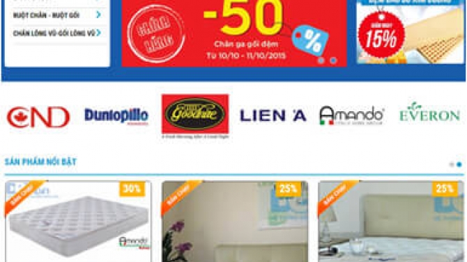 SHOP b&aacute;n c&aacute;c loại đệm, nệm, ga gối
