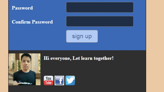 Login template
