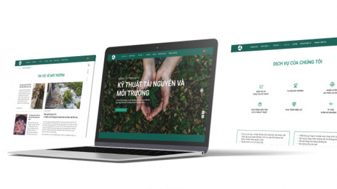 REDESIGN - WEBSITE C&Ocirc;NG TY TNHH MTV KỸ THUẬT T&Agrave;I NGUY&Ecirc;N V&Agrave; M&Ocirc;I TRƯỜNG