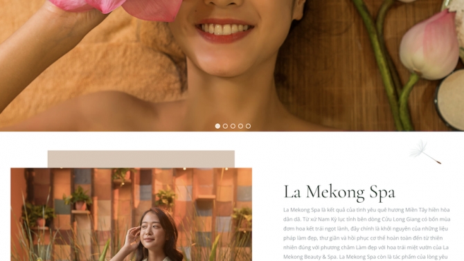 Thiết kế Website - Lamekong Spa