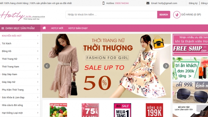 Lập tr&igrave;nh webSite hotly.vn