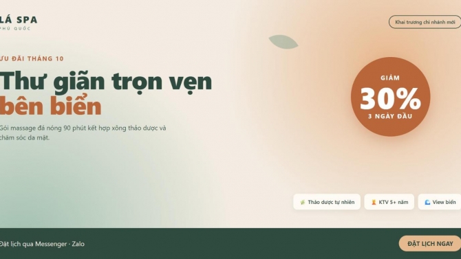 Mẫu banner quảng c&aacute;o Facebook cho spa (thương hiệu giả định)