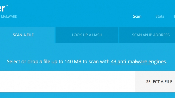 MetaDefender: scan a file, hash or ip for malware