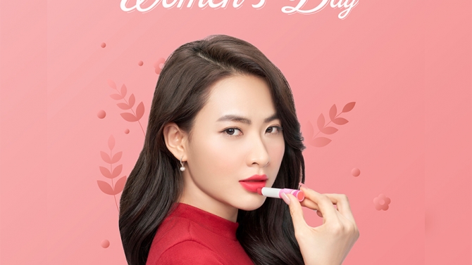 Thiết kế b&agrave;i post cho thương hiệu son LipIce