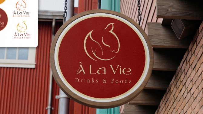 Thiết kế logo Alavie Coffee