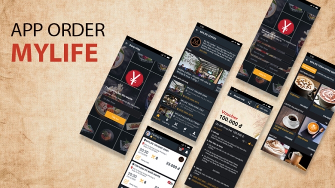 Thiết kế App Mylife, App Buzza Pizza, giao diện POS