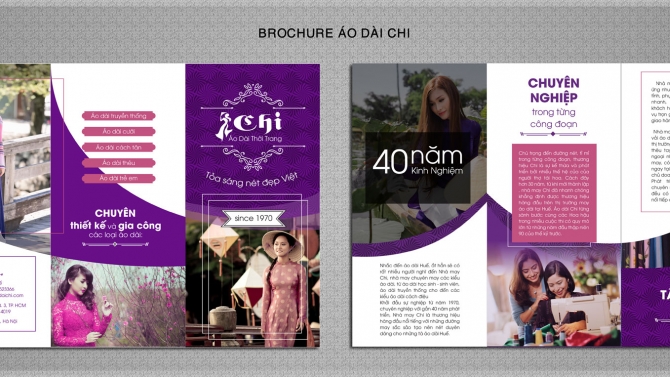 Thiết kế Brochure &Aacute;o D&agrave;i Chi