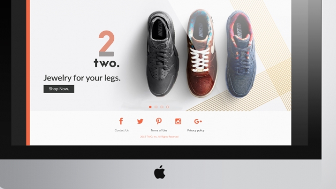 2 shoe shop website