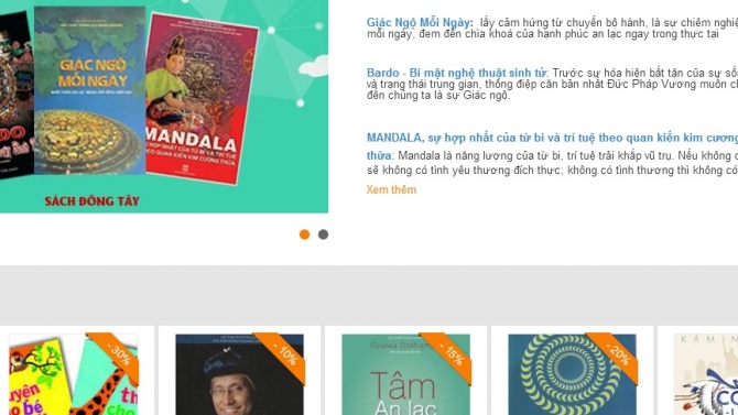 Thiết kế website thương mại điện tử Nh&agrave; s&aacute;ch Đ&ocirc;ng T&acirc;y