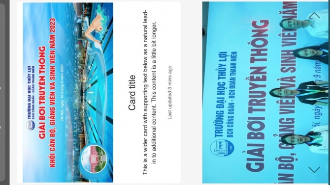 web quản l&yacute; giải bơi của đại học Thuỷ Lợi