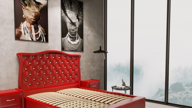 Thiết kế 3d Giường Nệm Kim Cương