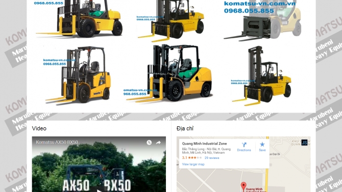 Xe n&acirc;ng Komatsu