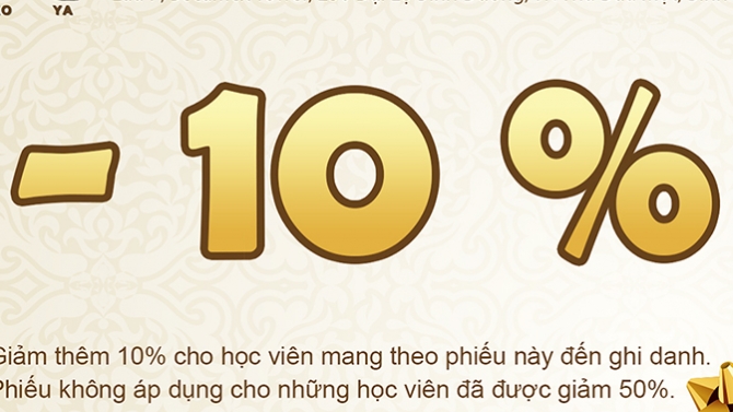 Phiếu giảm học ph&iacute;