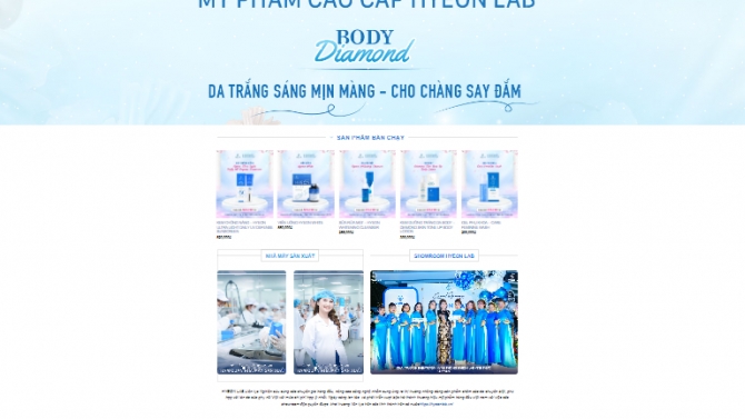 THIẾT KẾ WEBSITE HYEONLAB.VN