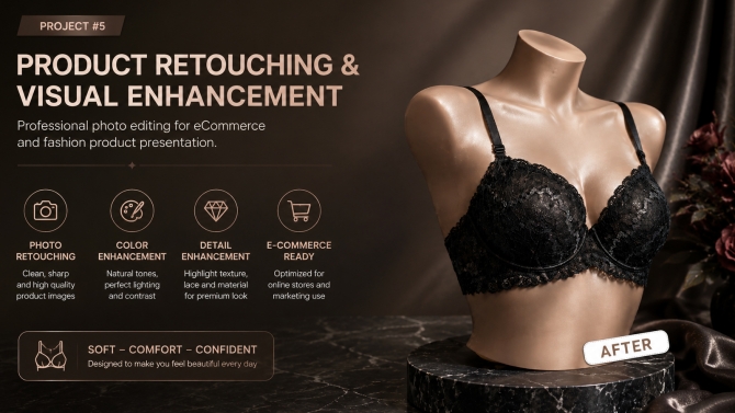 Lingerie Product Retouching & Visual Enhancement