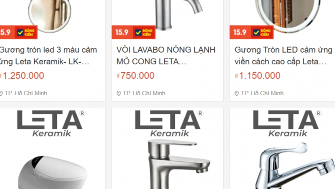 Thiết kế s&agrave;n tmđt Shopee Leta Việt Nam