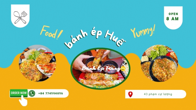 Thiết kế Menu qu&aacute;n b&aacute;nh &eacute;p