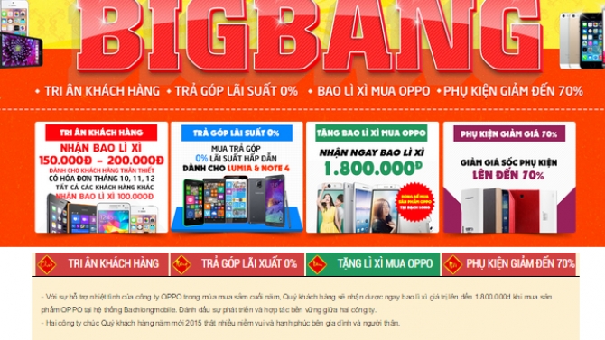 Cắt HTML/CSS trang Event Bigbang khuyến m&atilde;i lớn