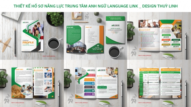 THIẾT KẾ HỒ SƠ NĂNG LỰC TRUNG T&Acirc;M ANH NGỮ LANGUAGE LINK