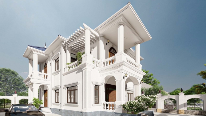 Ngoại thất nh&agrave; phố