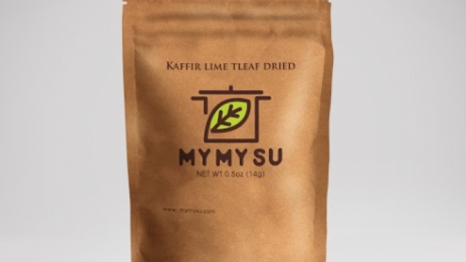 Thiết kế logo l&aacute; chanh kh&ocirc; MY MY SU