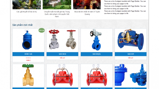Thiết kế website van ho&agrave;ng linh