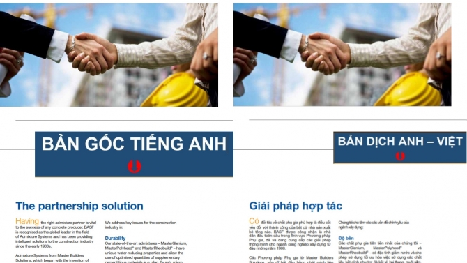 B&agrave;i dịch Anh - Việt (Lĩnh vực: X&acirc;y dựng)