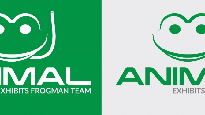 Animal frogman Logo