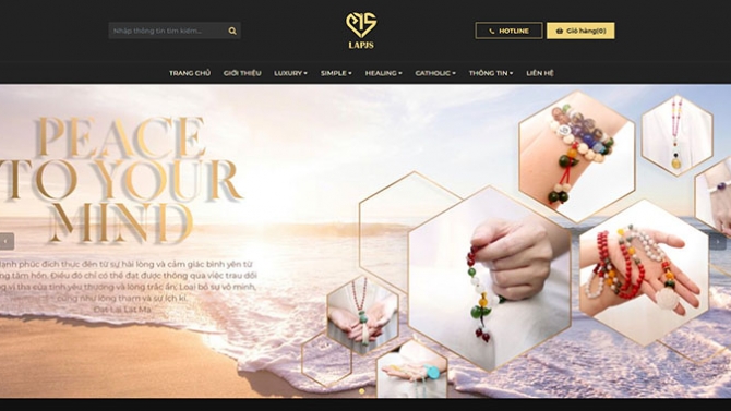 Lập tr&igrave;nh website lĩnh trang sức