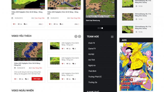 Website Video Game Đế Chế