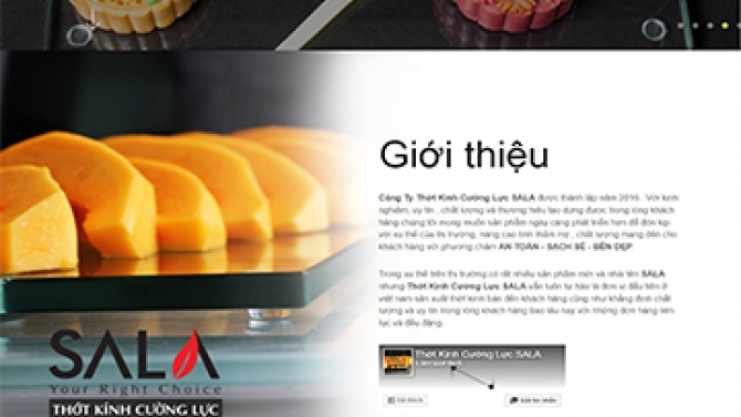 Lập tr&igrave;nh trang web Thớt k&iacute;nh cường lực SaLa