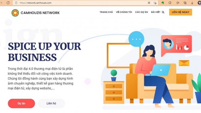 X&acirc;y dựng website CamHouzis