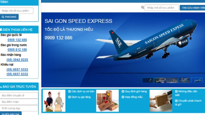X&acirc;y dựng website chuyển ph&aacute;t nhanh SSE