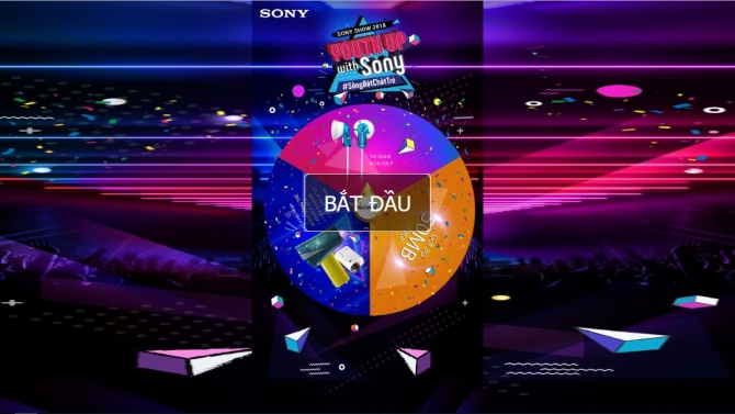 Lập tr&igrave;nh app quay số may mắn cho sự kiện Sony Show 2018