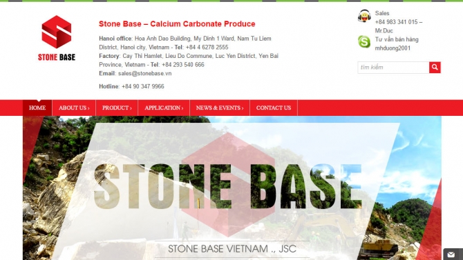 Dịch Việt - Anh website Stone Base Việt Nam