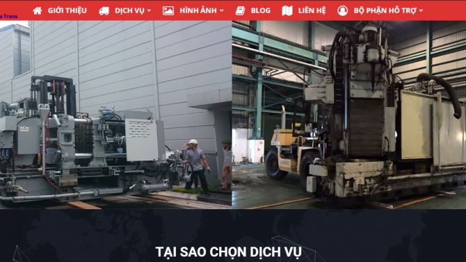 WEBSITE MẢNG VẬN TẢI
