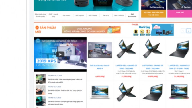 Thiết kế website b&aacute;n h&agrave;ng (Điện tử)