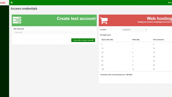 Control Panel Angular 2
