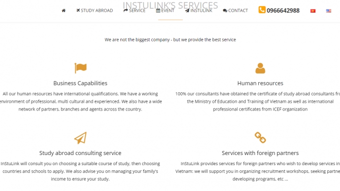 Dịch Việt-Anh website Instulink