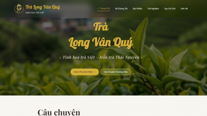 Thi&ecirc;́t k&ecirc;́ website Long V&acirc;n Quý