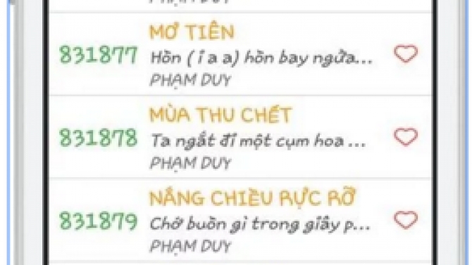 M&atilde; số Karaoke