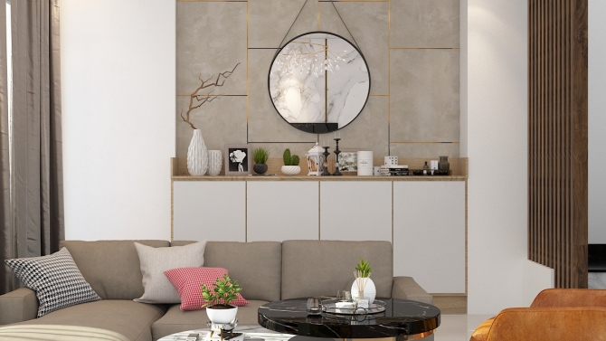 Ph&ograve;ng kh&aacute;ch- Dự &Aacute;n Nh&agrave; Ở Khu Đ&ocirc; Thị Vạn Ph&uacute;c