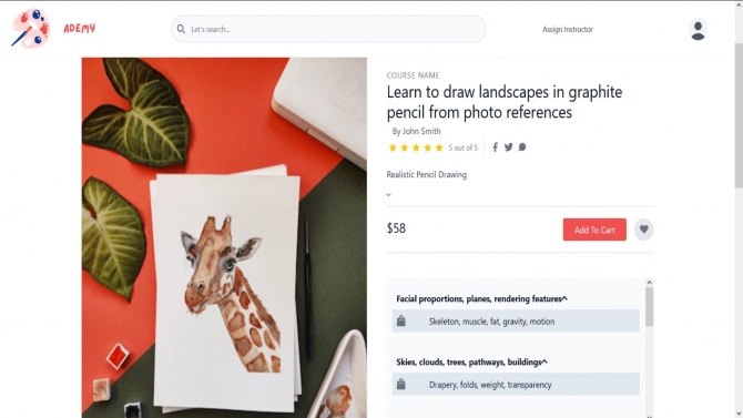 Dự &aacute;n b&aacute;n kho&aacute; học vẽ online