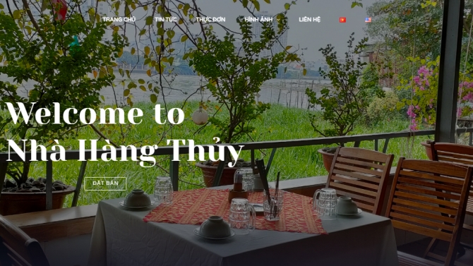 Thiết kế website Nh&agrave; h&agrave;ng Thủy